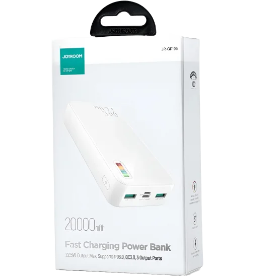 Power Bank Joyroom 22.5W 20000Mah Jr-Qp195 White